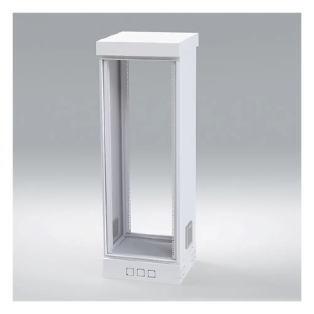Gabinete de Piso para Rack / 31 Unidades / Carga 700 kg / IP53 / Profundidad de Trabajo 460 mm / Doble Puerta con Chapa