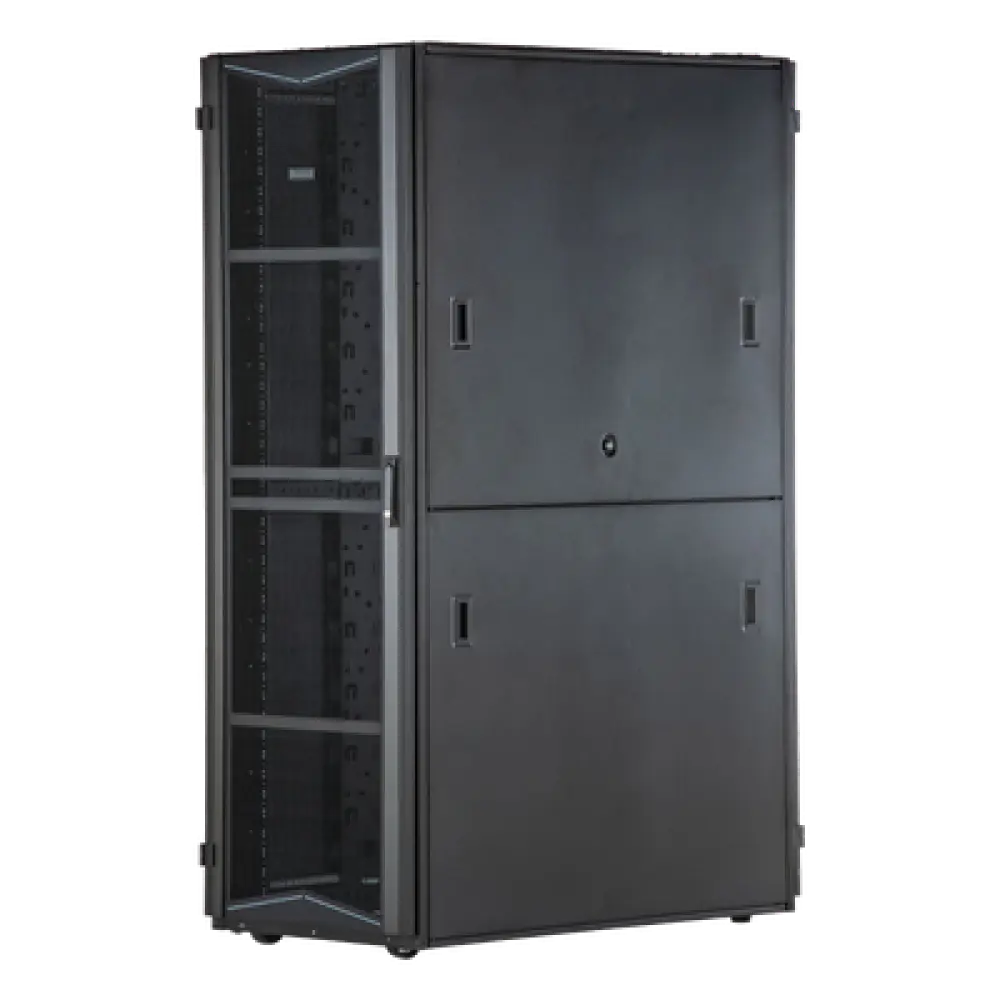 Gabinete para Centros de Datos / 42 UR / 800 mm (2.62 ft) Ancho / 1070 mm (3.51 ft) Profundidad / Acero / Negro