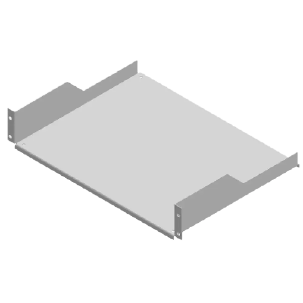 Charola para Rack / 19 Pulgadas / 34 cm (13.4 in) de Profundidad / 2UR / Acero Rolado en Frío / Soporte 15 Kg / Acabado Gris Mate