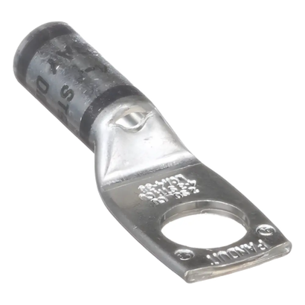 Terminal de Compresión / Calibre 4 AWG / Orificio 3/8 in (9.5 mm) / Estañado / 90°C / 35 kV