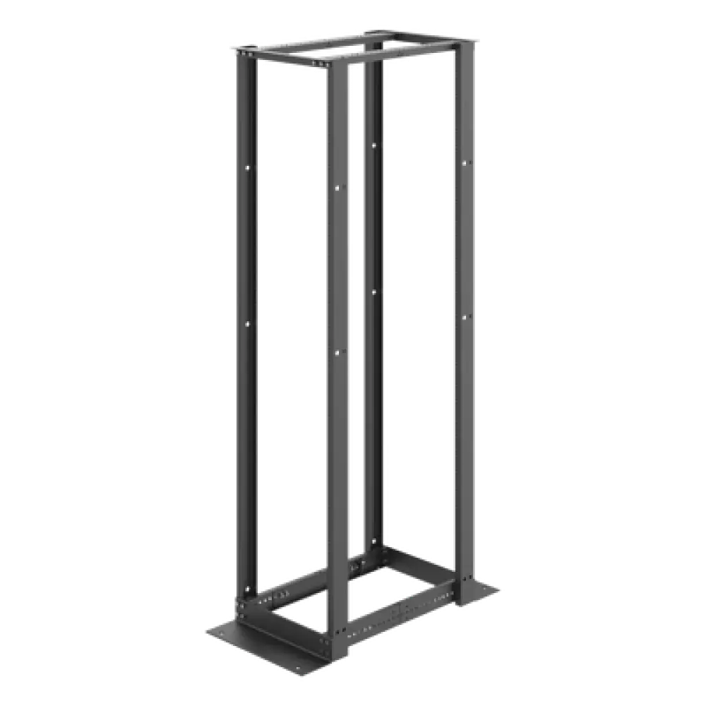 Rack Abierto 4 Postes / 45U / 2.13 m (7 ft) / Profundidad Ajustable 450-1050 mm / Aluminio 6063-T6 / Rieles Roscados 12-24