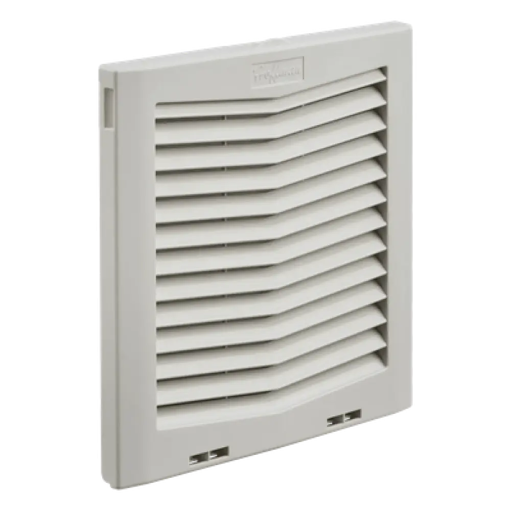 Rejilla de Escape con Filtro / IP54 / Flujo 484 CFM / Instalación Click-Fit / 10 in (254 mm) / Plástico RAL 7035