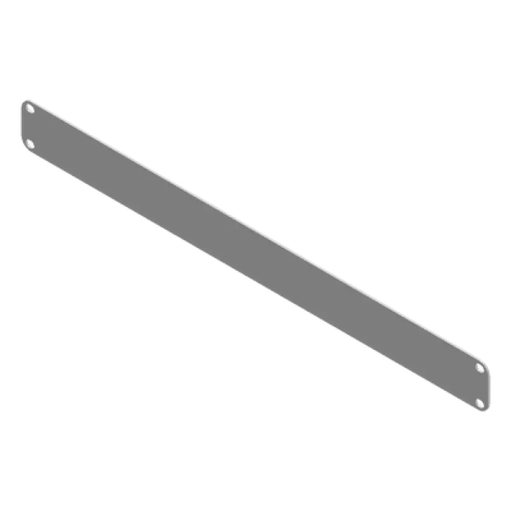 Tapa Ciega para Rack / 1U / 19 Pulgadas / Acero Calibre 14 / Pintura Electrostática Blanca / 483 x 44 mm (19 x 1.73 in)