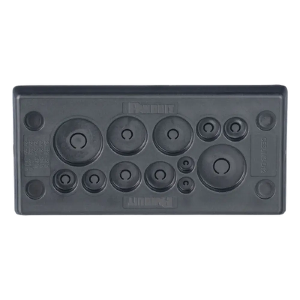 Pasacables Rectangular de Membrana / IP66 / 12 Orificios / Cables 3 mm a 20 mm / 3.39" x 1.42" / 4.8" (121.9 mm) de Largo