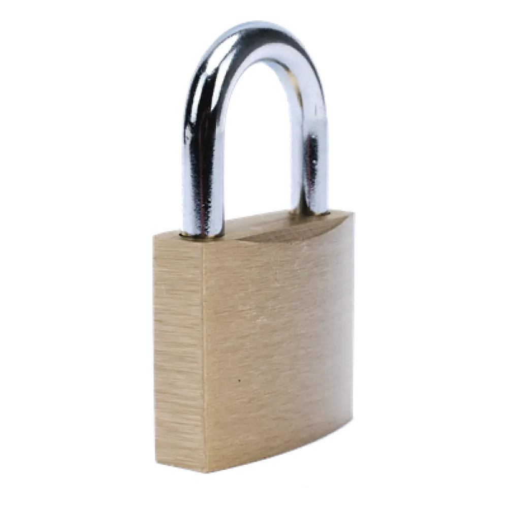 Candado de Seguridad / Cuerpo Latón 40 x 40 mm / Perno Doble Sujeción / Argolla 6.2 mm / 3 Llaves / 560 gr