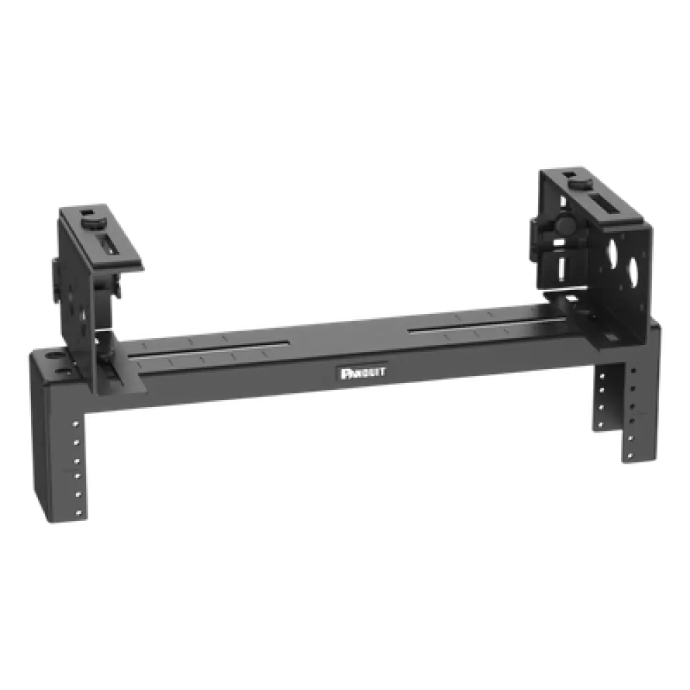 Rack de Distribución Aéreo / 2 UR / Carga 27 kg (60 lb) / Rieles Roscados #12-24 / Profundidad 83 mm (3.3 in) / Montaje Universal
