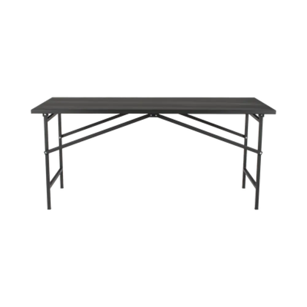 Mesa de Trabajo Plegable / Capacidad 250 kg / 130 x 80 x 92 cm / Estructura Metálica / Color Negro