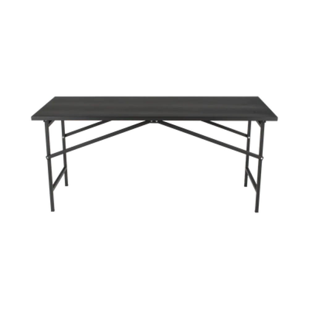 Mesa de Trabajo Plegable / Capacidad 250 kg / 130 x 80 x 92 cm / Estructura Metálica / Color Negro