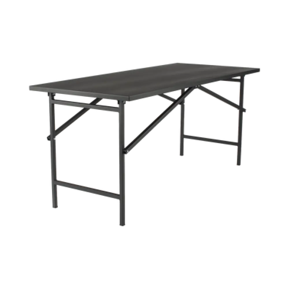 Mesa de Trabajo Plegable / Capacidad 250 kg / 130 x 80 x 92 cm / Estructura Metálica / Color Negro
