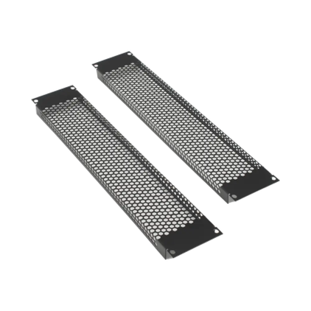 Panel de Ventilación Rack / 2U / 19" / Acero Calibre 18 / 54% Área Ventilada / Kit 2 Piezas