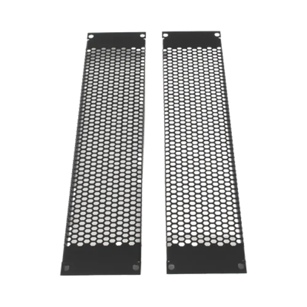 Panel de Ventilación Rack / 2U / 19" / Acero Calibre 18 / 54% Área Ventilada / Kit 2 Piezas
