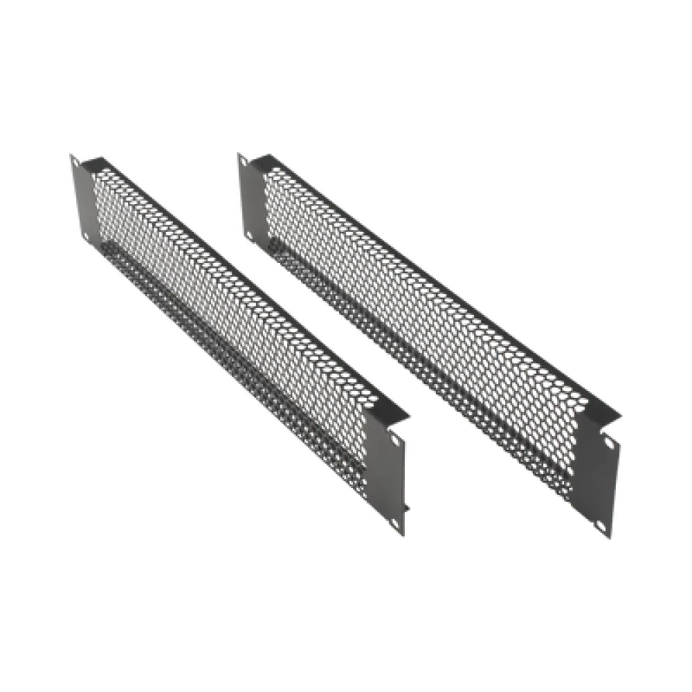 Panel de Ventilación Rack / 2U / 19" / Acero Calibre 18 / 54% Área Ventilada / Kit 2 Piezas