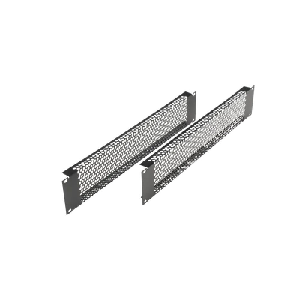 Panel de Ventilación Rack / 2U / 19" / Acero Calibre 18 / 54% Área Ventilada / Kit 2 Piezas