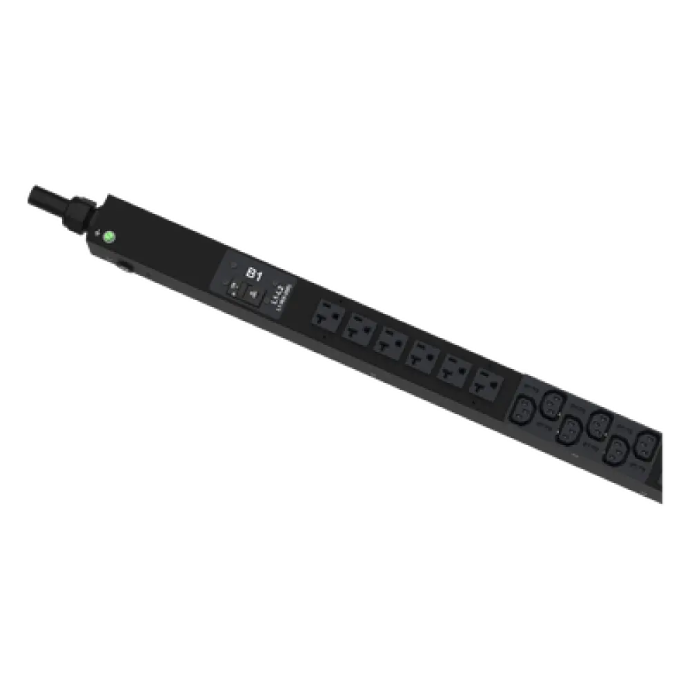 PDU Monitoreable / 30 Amp / 208 Vca / 30 Salidas / NEMA L21-30P / C13, C19, 5-20R / Instalación Vertical