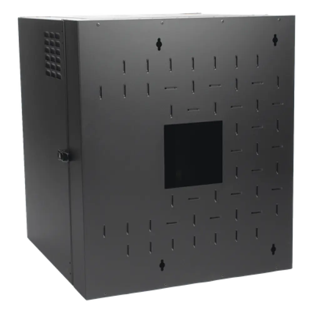Gabinete de Montaje en Pared / 18U / 737 mm (29 in) Ancho / 762 mm (30 in) Profundidad / Puerta Sólida Frontal / Paneles Laterales Ventilados / IP20 / NEMA Type 1