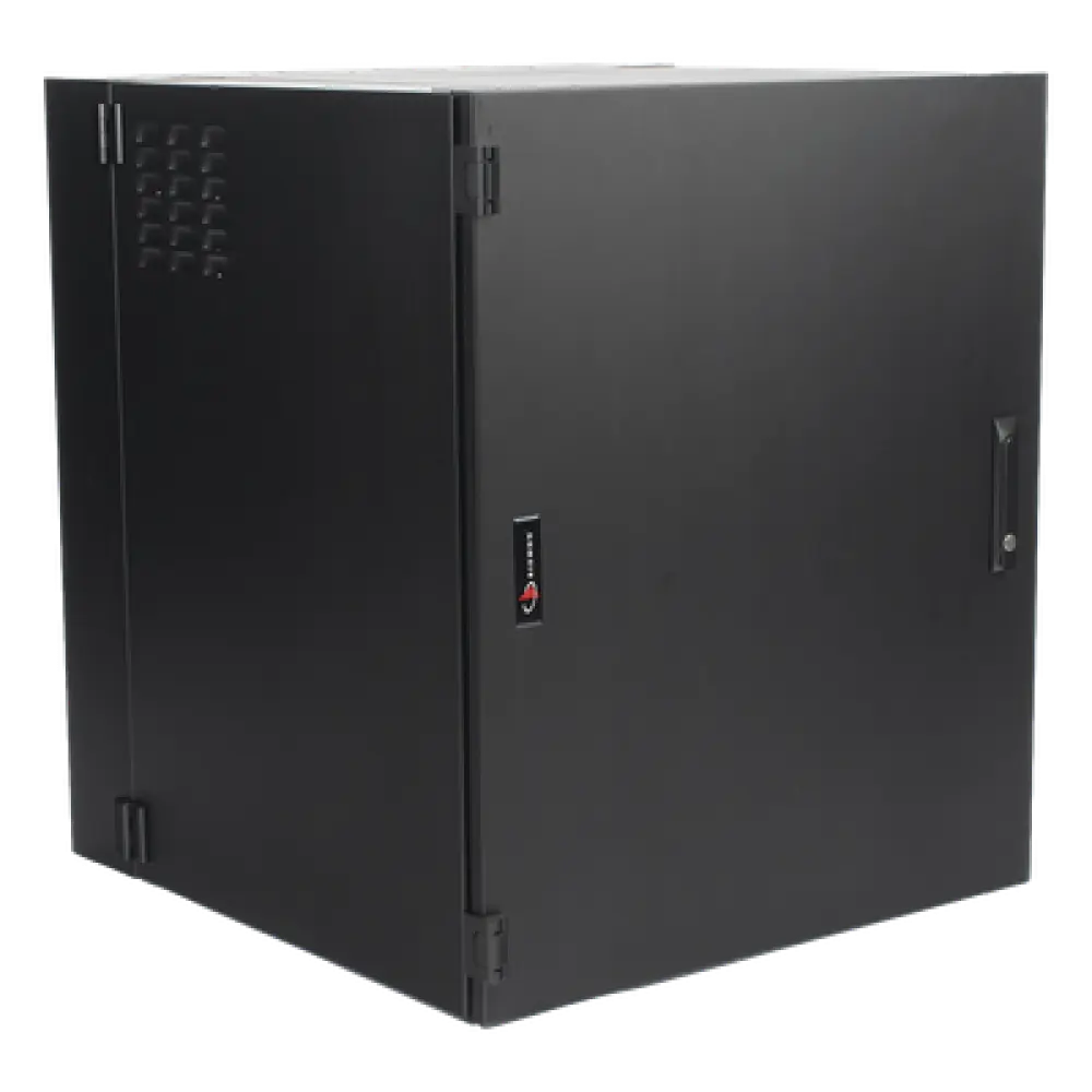 Gabinete de Montaje en Pared / 18U / 737 mm (29 in) Ancho / 762 mm (30 in) Profundidad / Puerta Sólida Frontal / Paneles Laterales Ventilados / IP20 / NEMA Type 1
