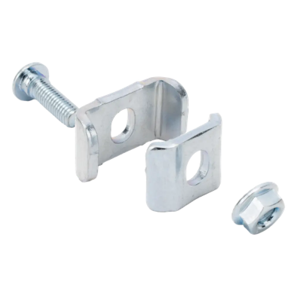 Kit de unión para charolas / Acero al carbón / Electro zinc / Hasta 300 mm / 0.98 ft de ancho