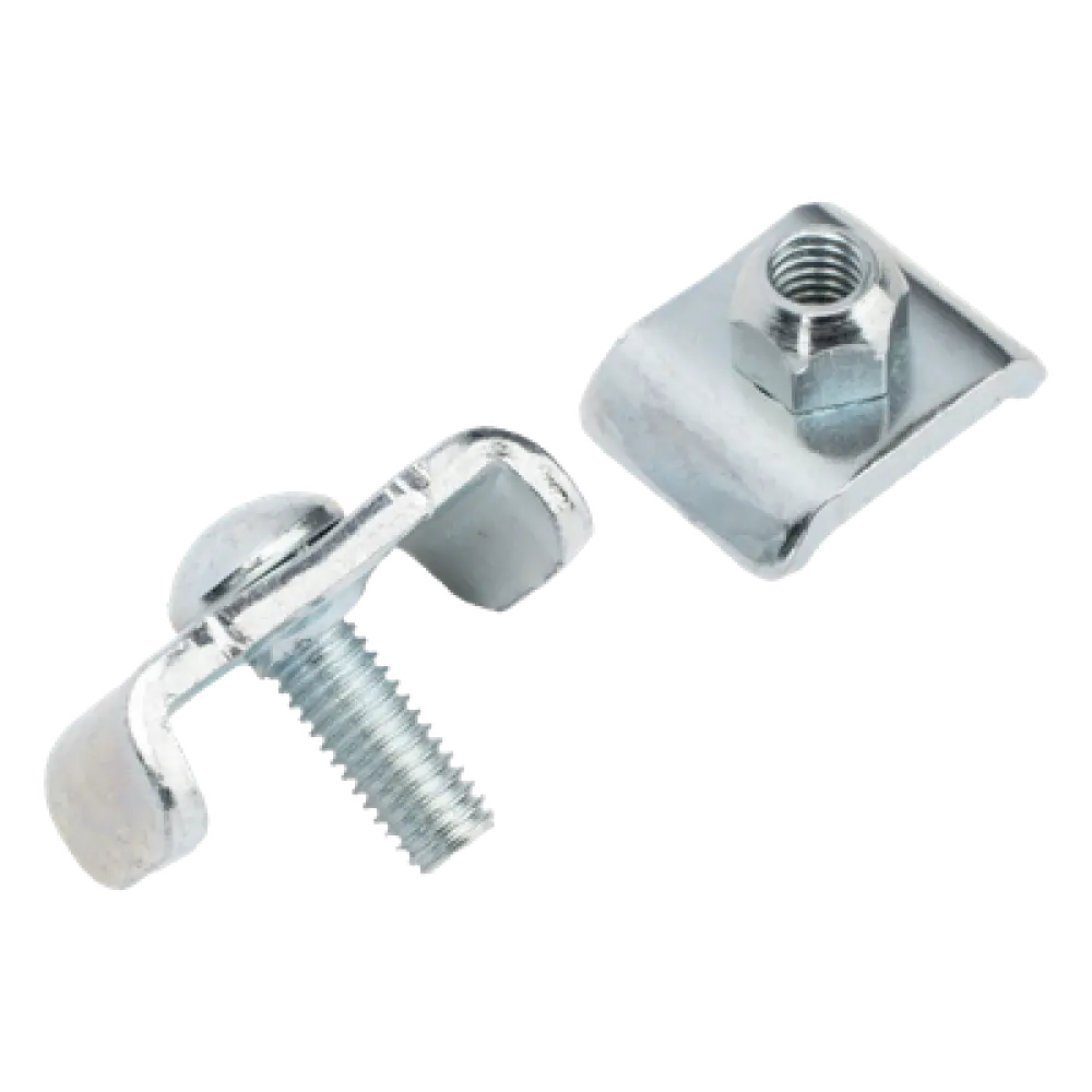 Kit de unión para charolas / Acero al carbón / Electro zinc / Hasta 300 mm / 0.98 ft de ancho