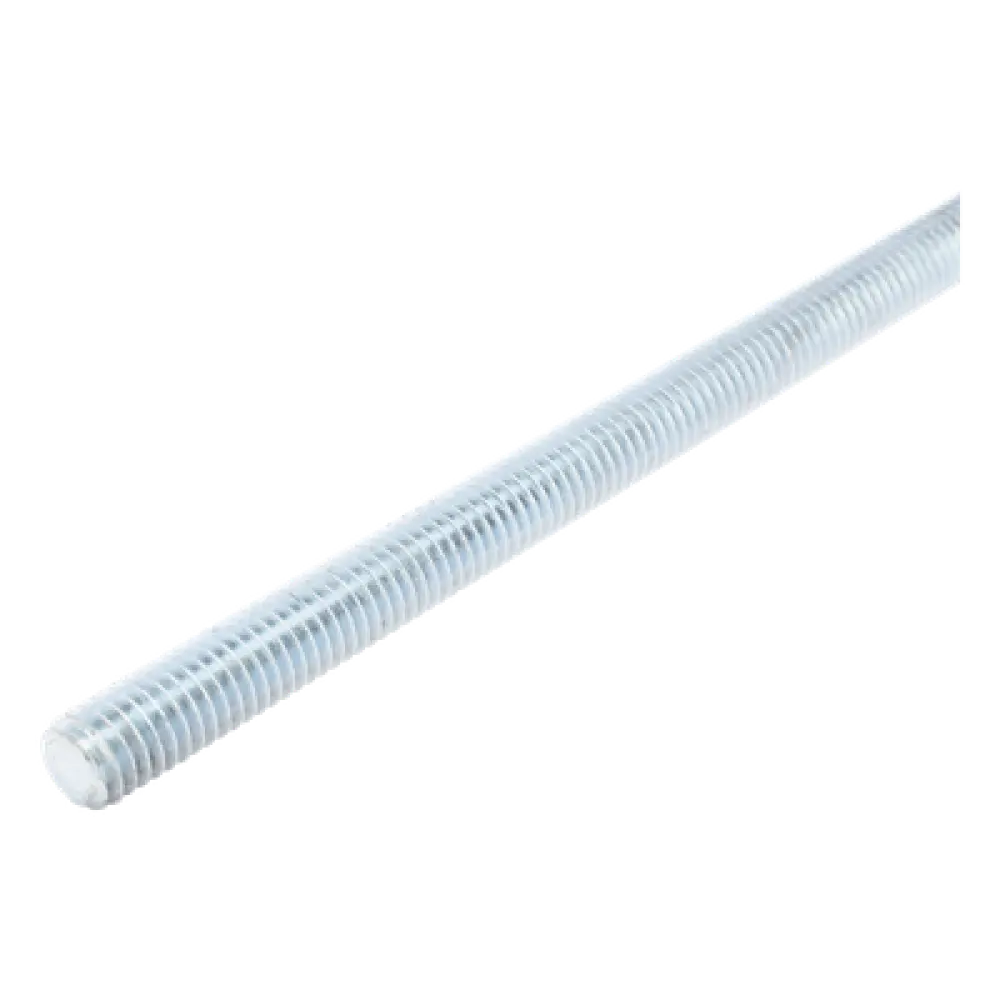 Varilla Roscada / 3/8" (9.5 mm) / 3000 mm (9.8 ft) / Acero Alta Resistencia / Electro Zinc 15-20 μm / Roscado Métrico e Imperial