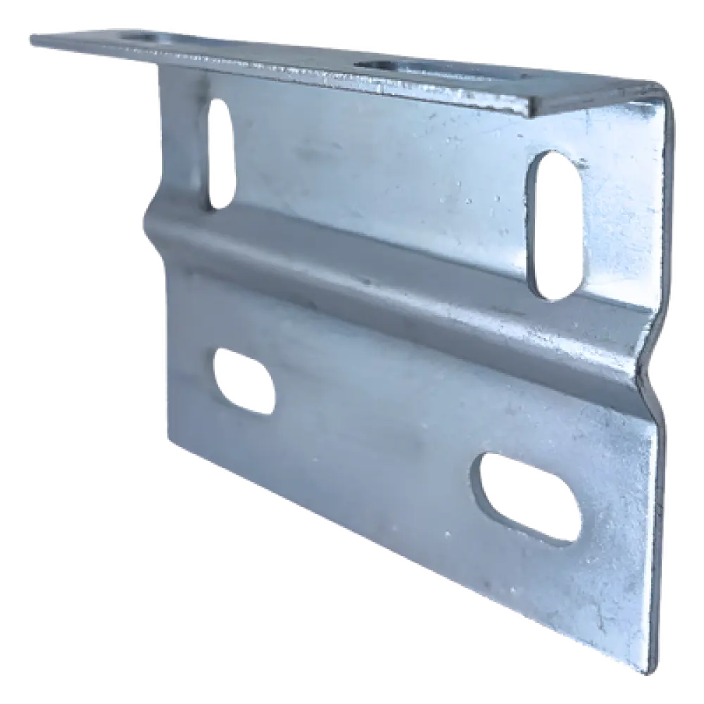 Placa Salida a Tubo / Acabado Electro Zinc / Compatible 1/2' a 2' / Abrazadera Tipo U