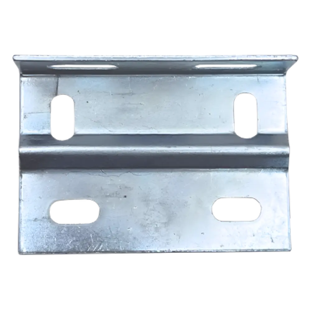 Placa Salida a Tubo / Acabado Electro Zinc / Compatible 1/2' a 2' / Abrazadera Tipo U