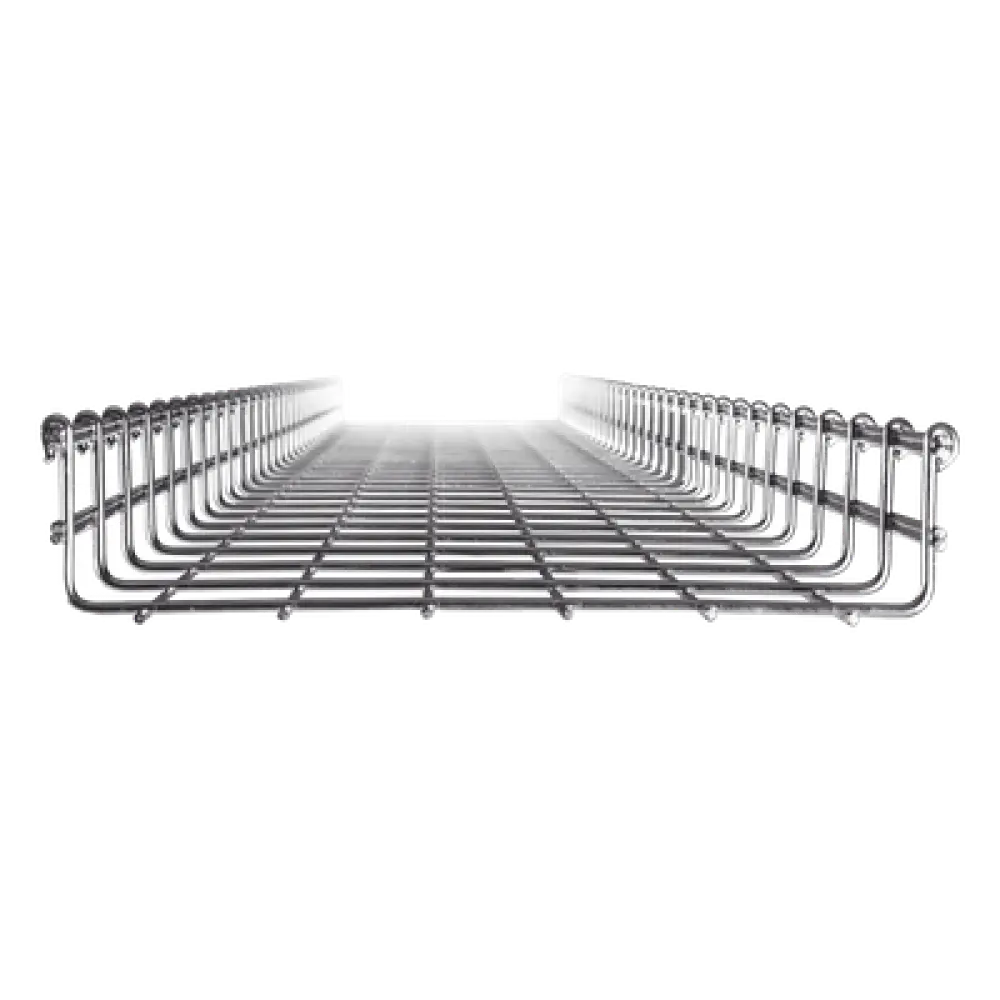 Charola Tipo Malla / Ancho 300 mm (11.8 in) / Peralte 66 mm / Tramo 3 m (9.84 ft) / Electro Zinc / 315 Cables Cat6