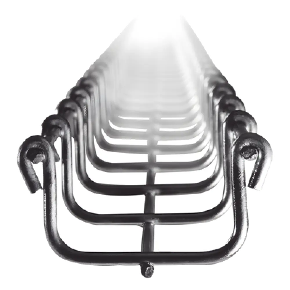Charola Tipo Malla / 33 mm Peralte / 50 mm Ancho / Electro Zinc / 3 m / 9.84 ft / 26 Cables Cat6