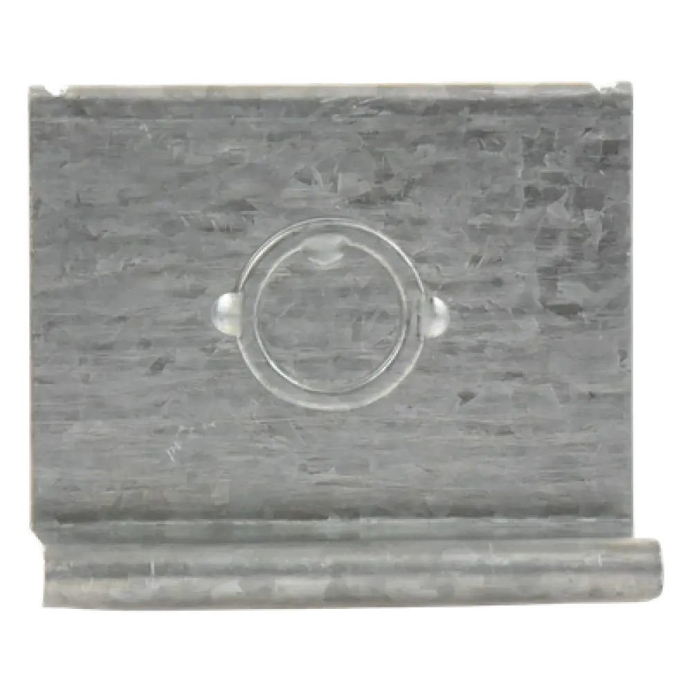 Placa de Salida a Tubo Automática / 66 mm / Tuberías 1/2 a 2 pulgadas / Abrazadera Tipo U / Acabado Electro Zinc