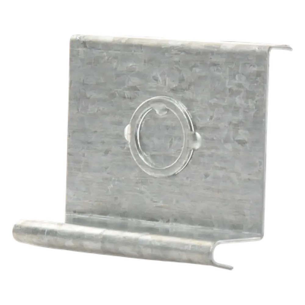 Placa de Salida a Tubo Automática / 66 mm / Tuberías 1/2 a 2 pulgadas / Abrazadera Tipo U / Acabado Electro Zinc
