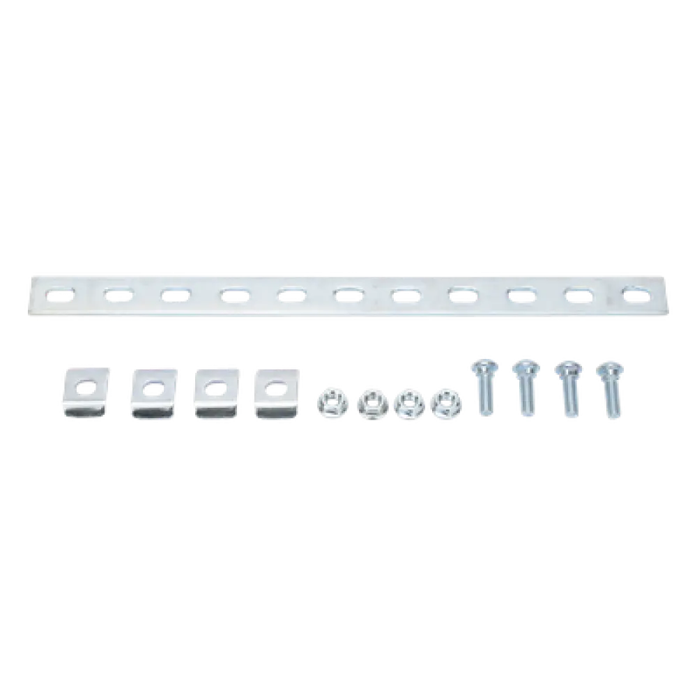 Kit de uniones y derivaciones para charola / Acero al carbono / Acabado electrozincado 15-20 μm / 4 clemas / Clip ED275