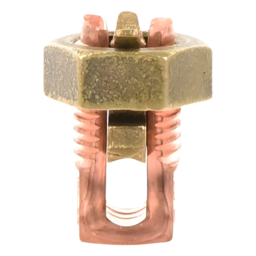 Conector Mecánico de Puesta a Tierra / Cobre / Calibre 8 a 6 AWG / 3 Cables / Cuerpo Extralargo