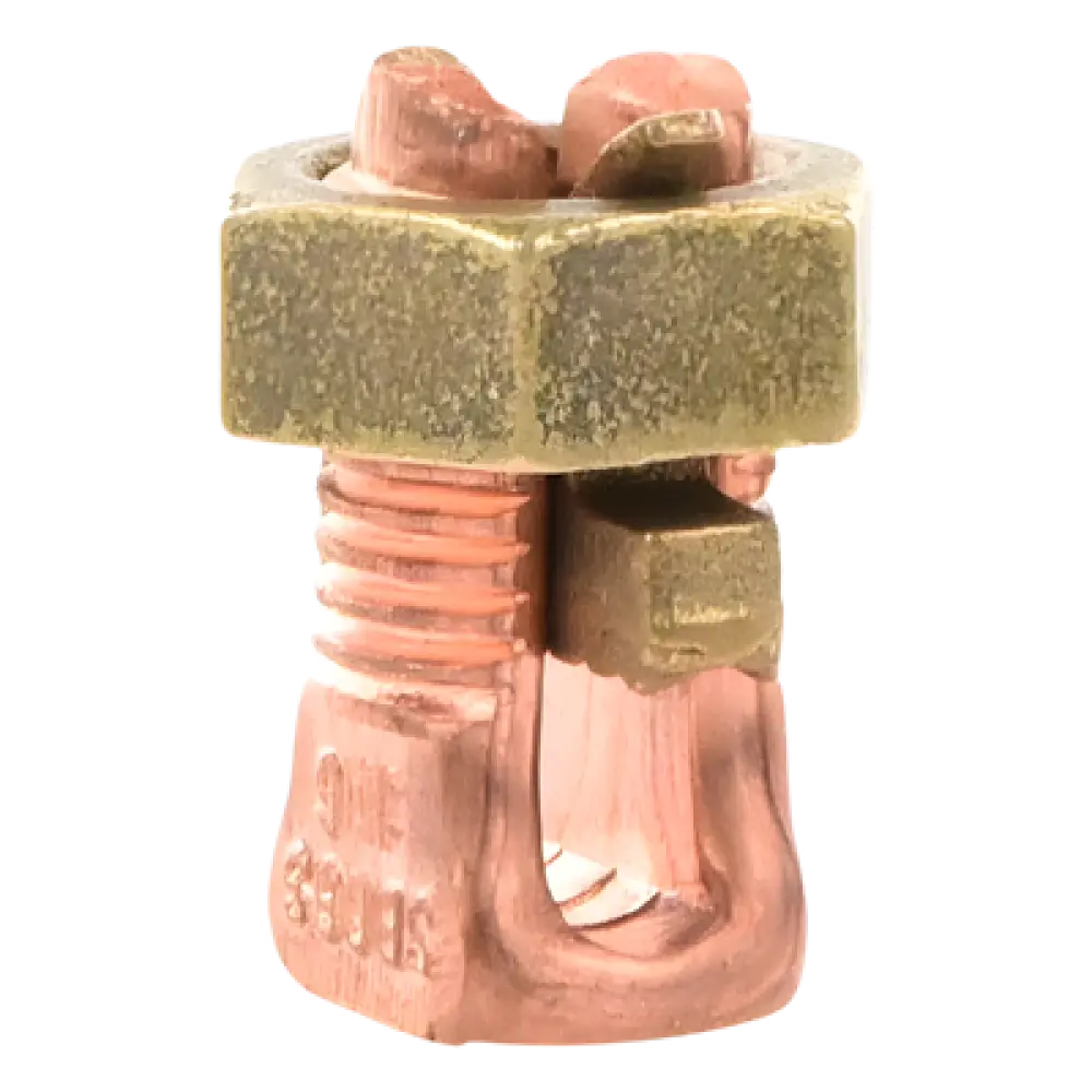 Conector Mecánico de Puesta a Tierra / Cobre / Calibre 8 a 6 AWG / 3 Cables / Cuerpo Extralargo
