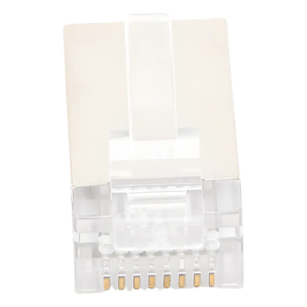 Conector RJ45 / Blindado / Categoría 5E / Chapado en Oro 30µ / Sin Pin a Tierra / T568A/T568B