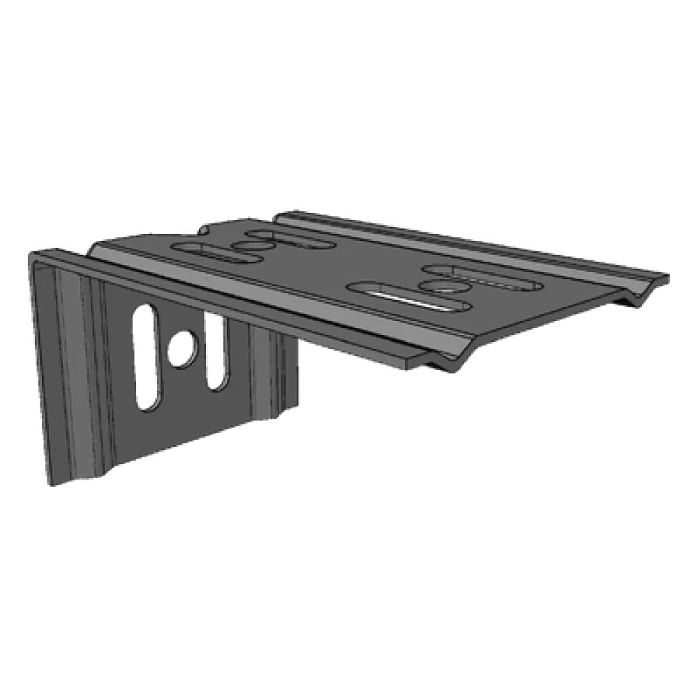 Ménsula para Malla / Charola 100 mm / Montaje en Pared / Acabado Electrozinc / Cargas Ligeras