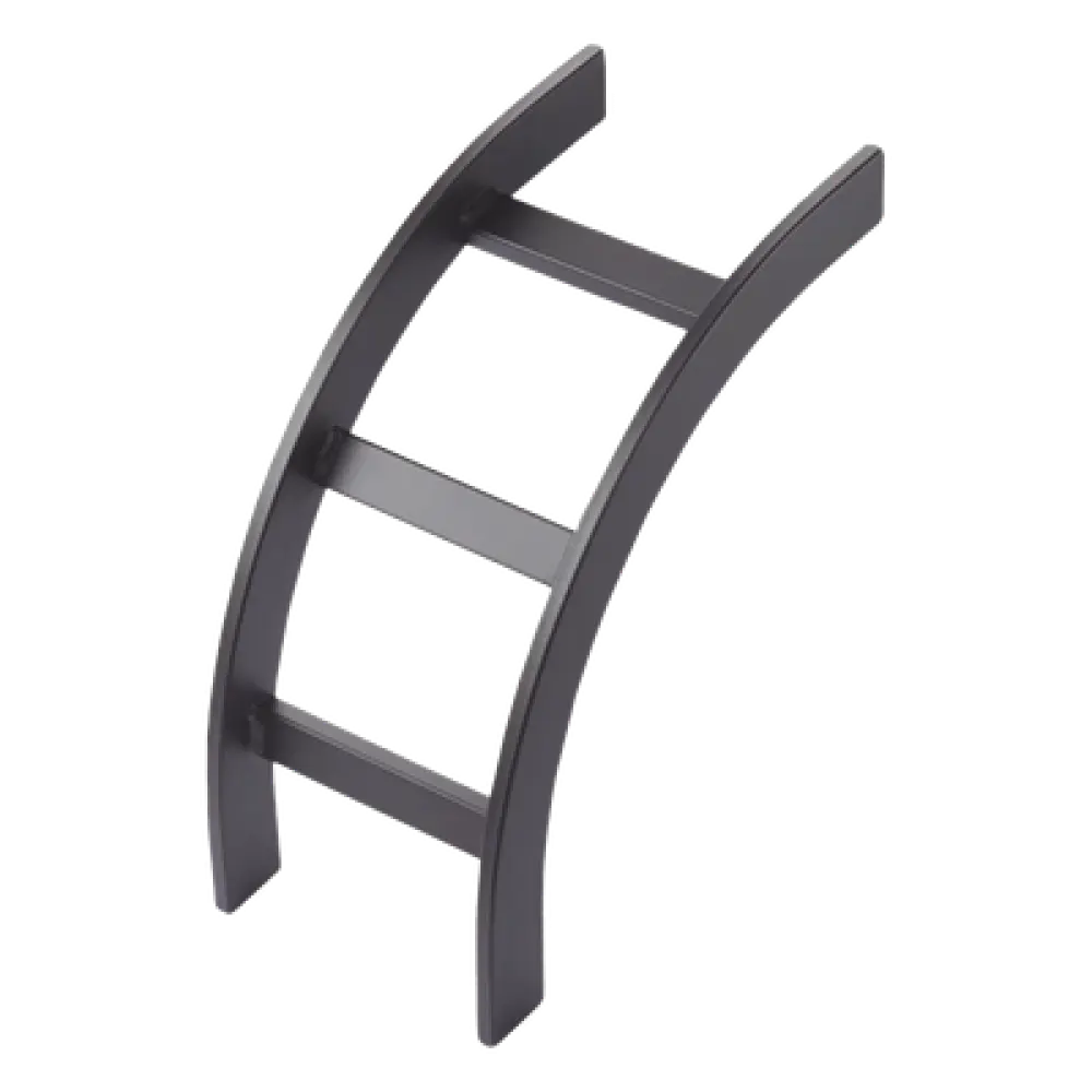 Accesorio de Escalerilla Curva Vertical Interior / 12 in (305 mm) Ancho / Acero Tubular 1-1/2 x 3/8 in / RAL 9005 Negro