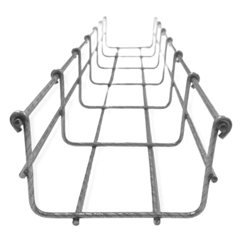 Charola Tipo Malla / 66/100 mm / 105 Cables Cat6 / 3 m (9.8 ft) / Bimetálica Acero-Zinc-Aluminio / Exterior y Zonas Húmedas