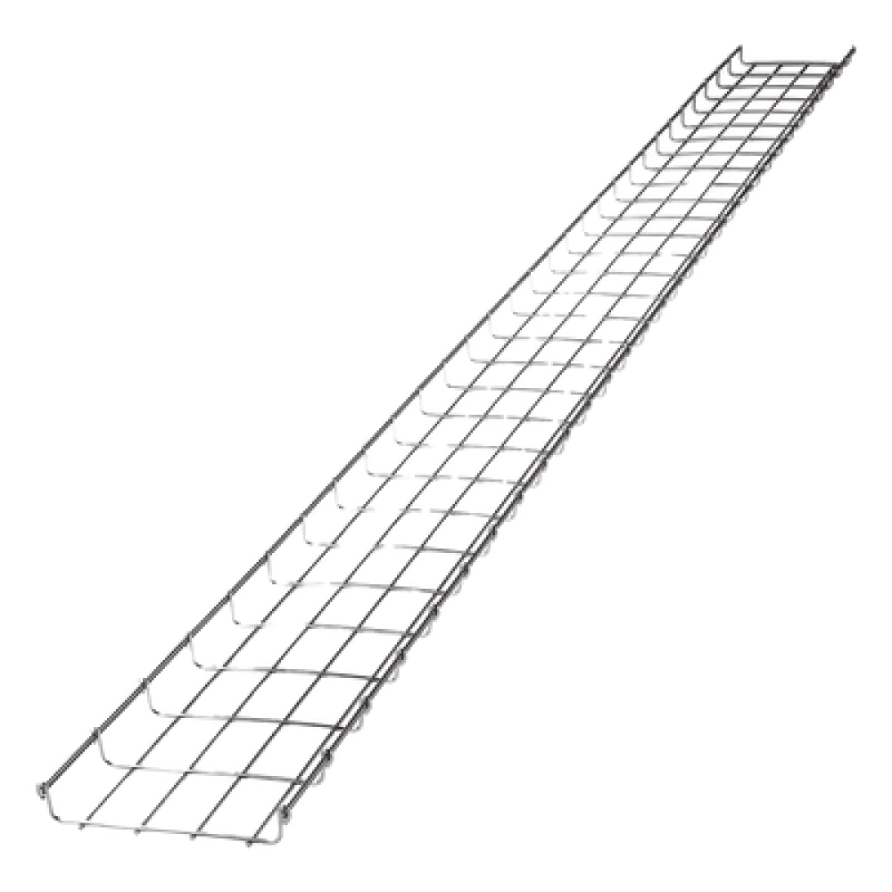 Charola Tipo Malla / 200 mm Ancho / 33 mm Peralte / 3 m Tramo / 105 Cables Cat6 / Electro Zinc 15-20 micras / 9.84 pies Longitud
