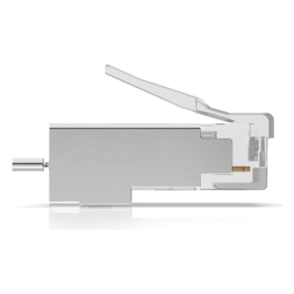 Conectores RJ45 Blindados / Protección ESD / 100 Unidades / Compatibles UISP Cable Pro y Carrier / Sin Soldadura