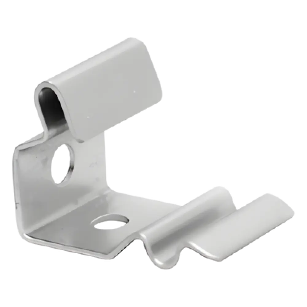 Clip de Fijación / Charola 50 mm / Peraltes 33, 66 y 54 mm / Acero Calibre 14 (1.9 mm) / Pintura Poliéster