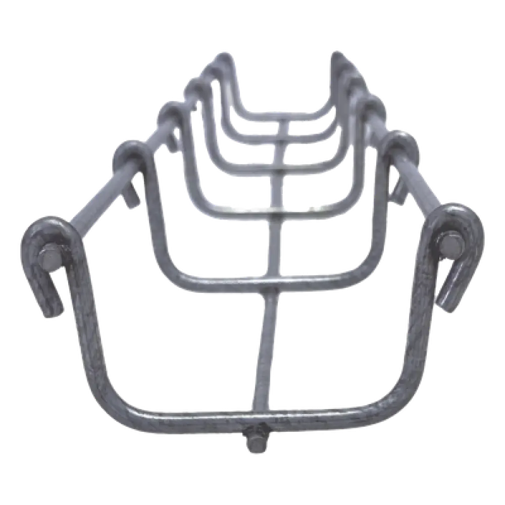 Charola Tipo Malla Bimetálica / 50 mm Ancho / 33 mm Peralte / Tramo 3 m (9.8 ft) / Hasta 26 Cables Cat6 / Exterior y Zonas Húmedas