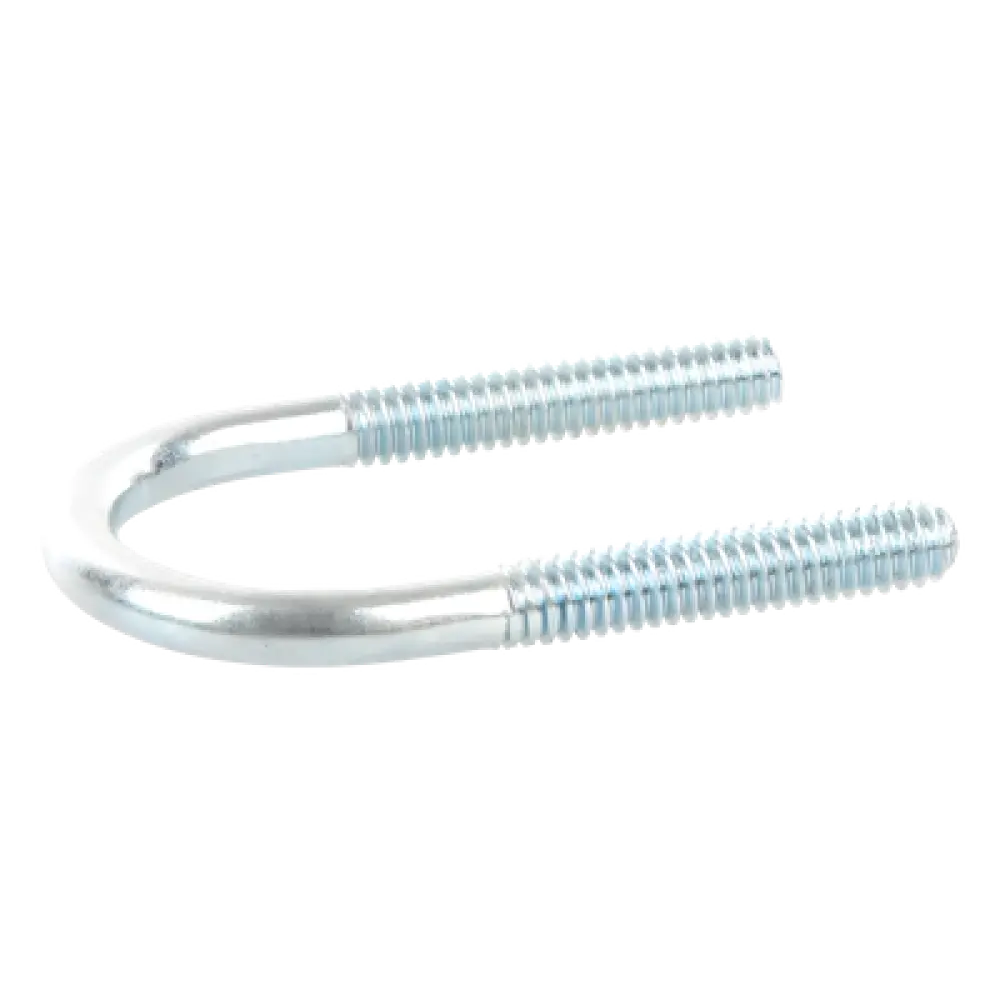 Abrazadera Tipo U / 1/2 Pulgada / Acabado Electro Zinc / Acero Tratado / Sin Tuercas Ni Arandelas