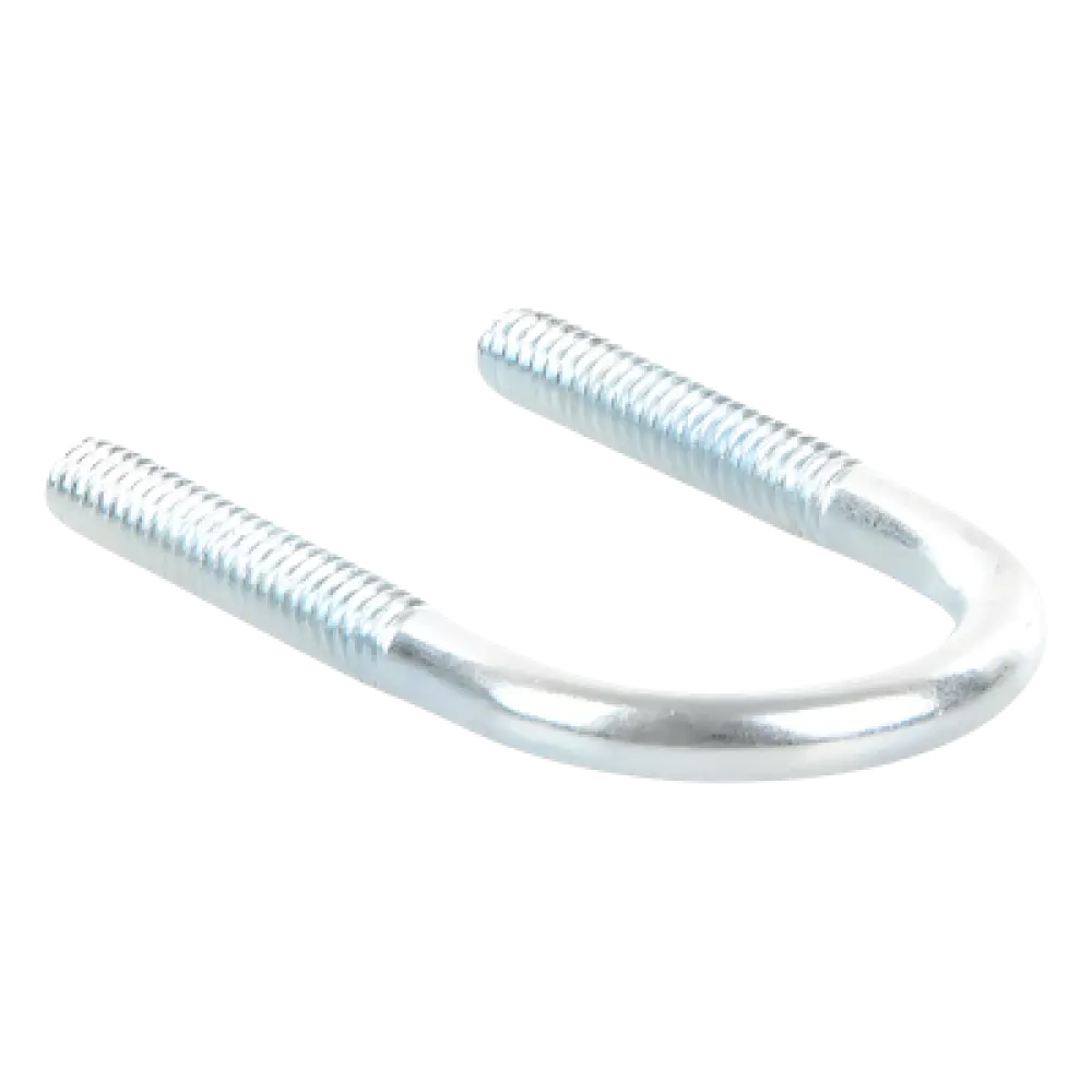 Abrazadera Tipo U / 1/2 Pulgada / Acabado Electro Zinc / Acero Tratado / Sin Tuercas Ni Arandelas