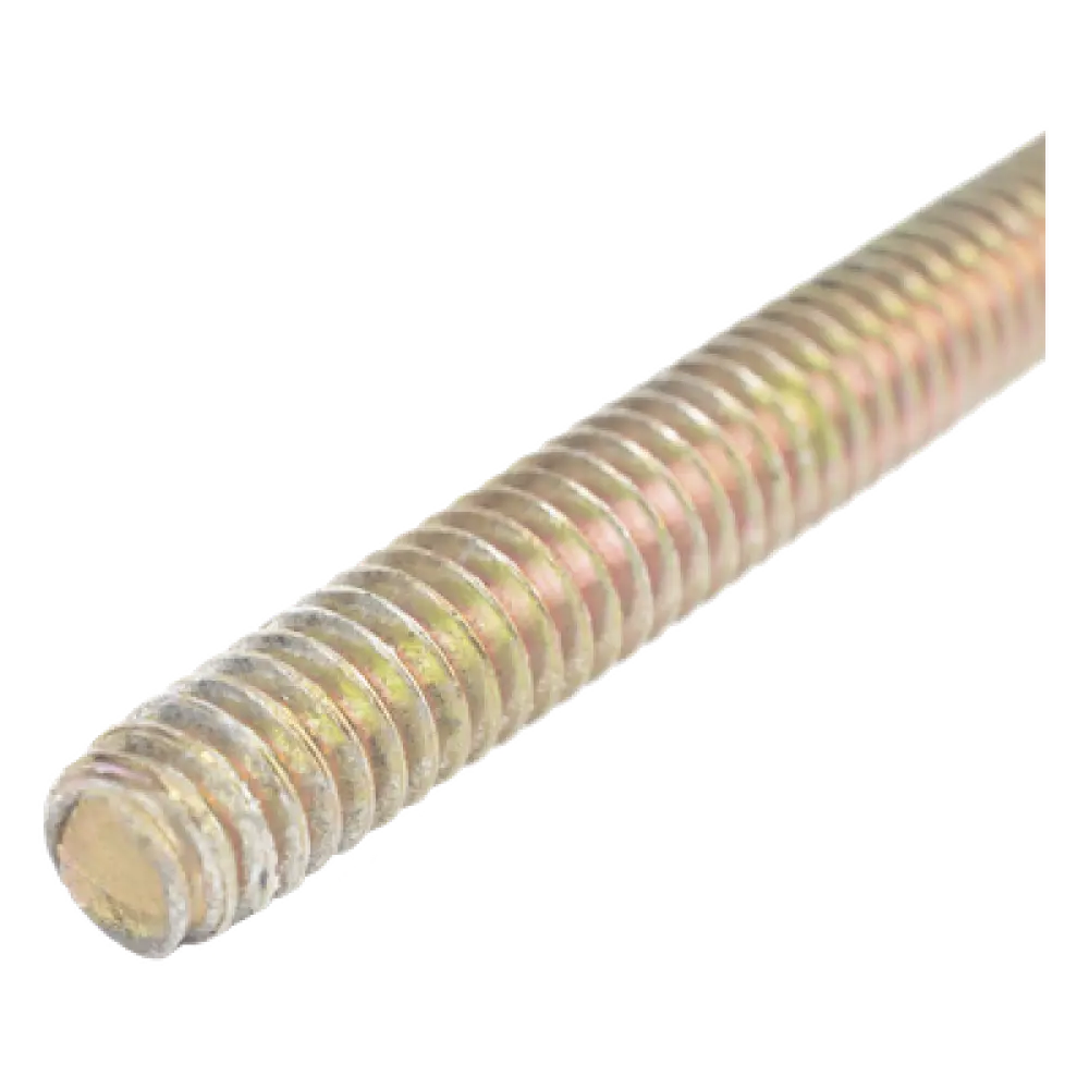 Varilla Roscada Tropicalizada / 3/8" (9.5 mm) x 3000 mm / Acabado Níquel-Cromado / Resistente a Corrosión / Uso Exterior e Industrial