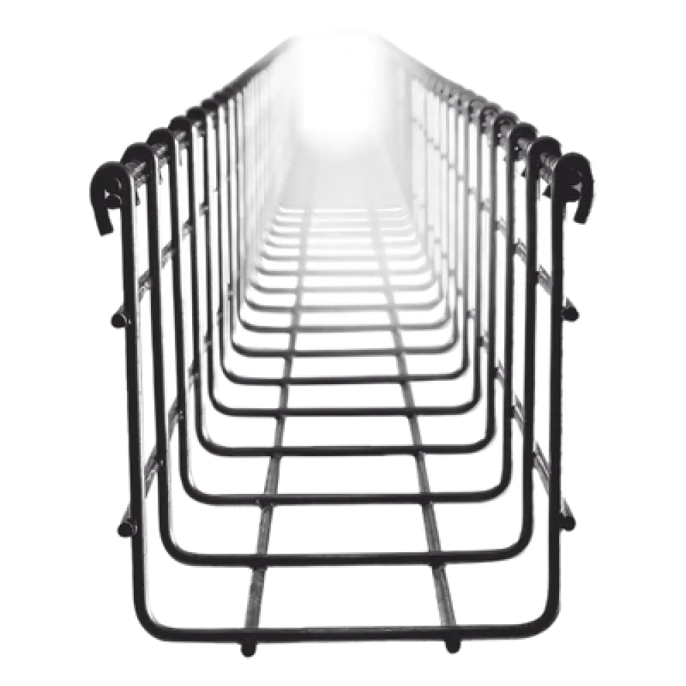 Charola Tipo Malla / 105 mm x 100 mm / Acabado Electro Zinc / Tramo 3 m (9.8 ft)