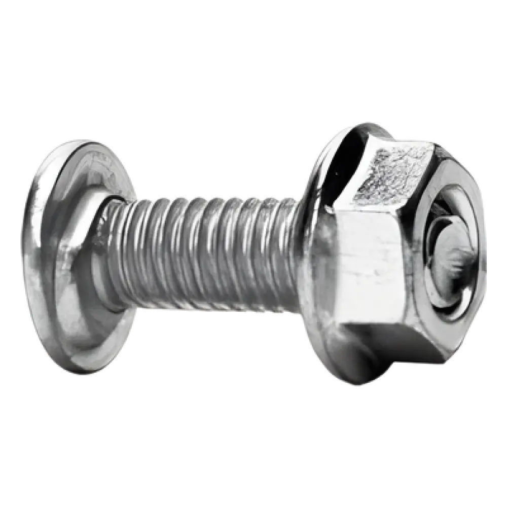 Tornillo Métrico con Tuerca / Acero al Carbono 6 mm / Largo 20 mm / Acabado Electrozincado 15-20 µm / Uso Interior