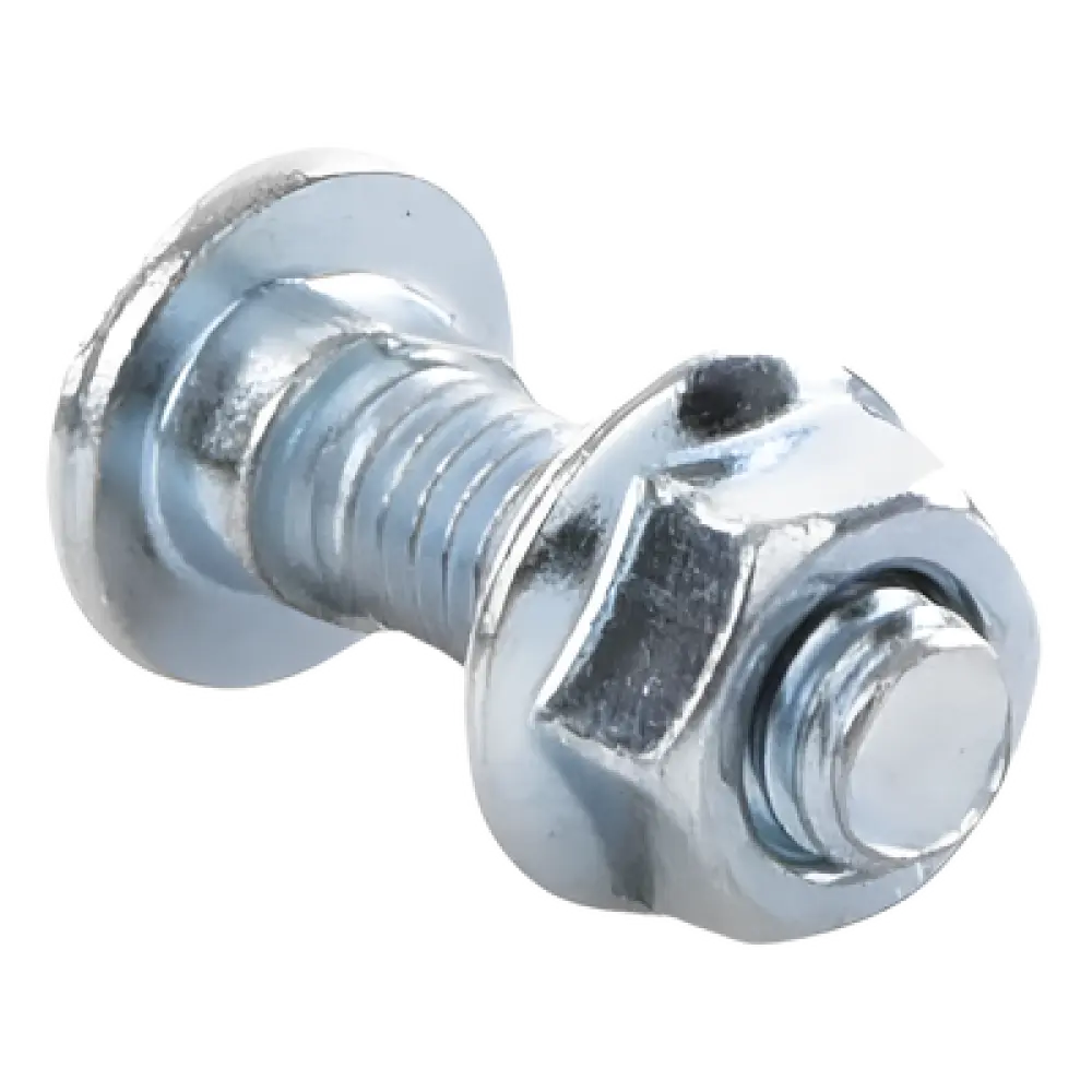 Tornillo Métrico con Tuerca / Acero al Carbono 6 mm / Largo 20 mm / Acabado Electrozincado 15-20 µm / Uso Interior