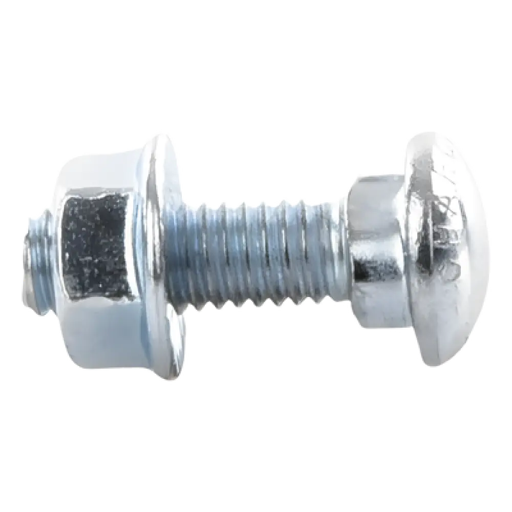 Tornillo Métrico con Tuerca / Acero al Carbono 6 mm / Largo 20 mm / Acabado Electrozincado 15-20 µm / Uso Interior
