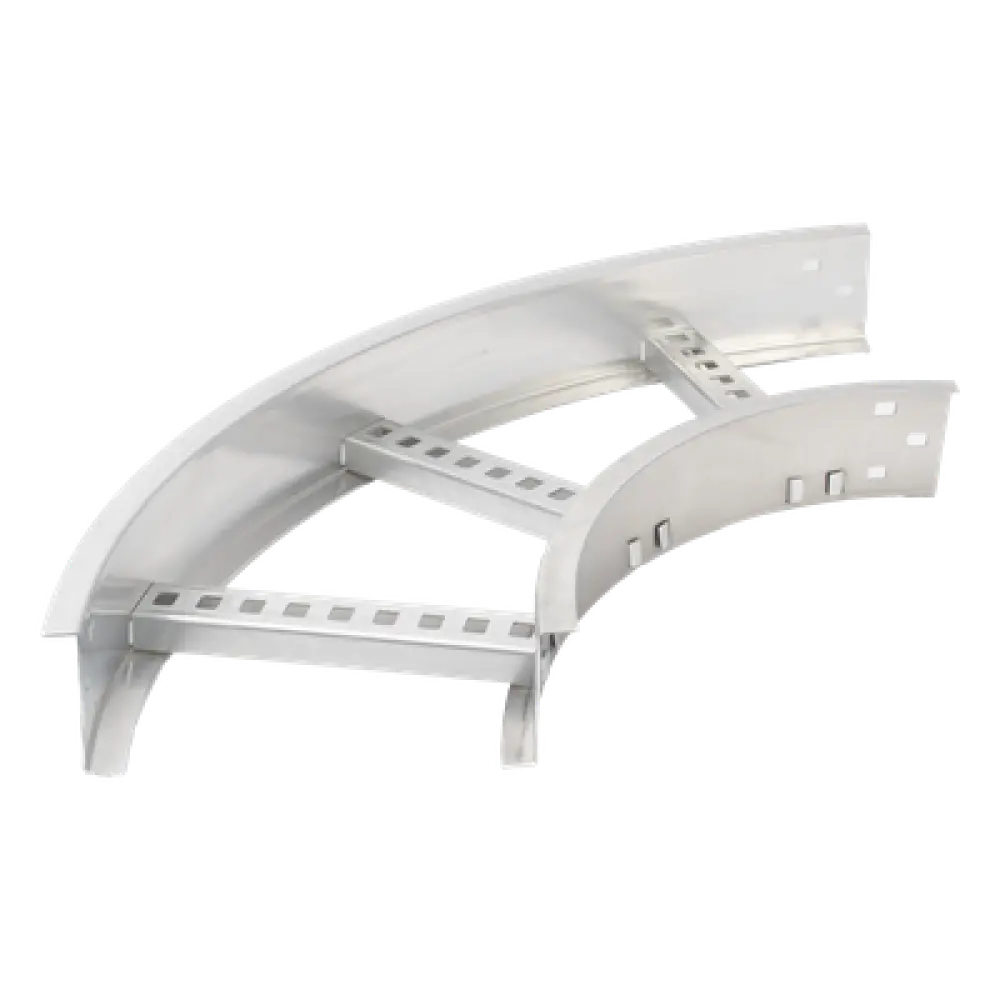 Curva Horizontal de 90° / Perfil Z / Ancho 9" / Peralte 3 1/4" / Radio 8" / Aluminio / Interior y Exterior