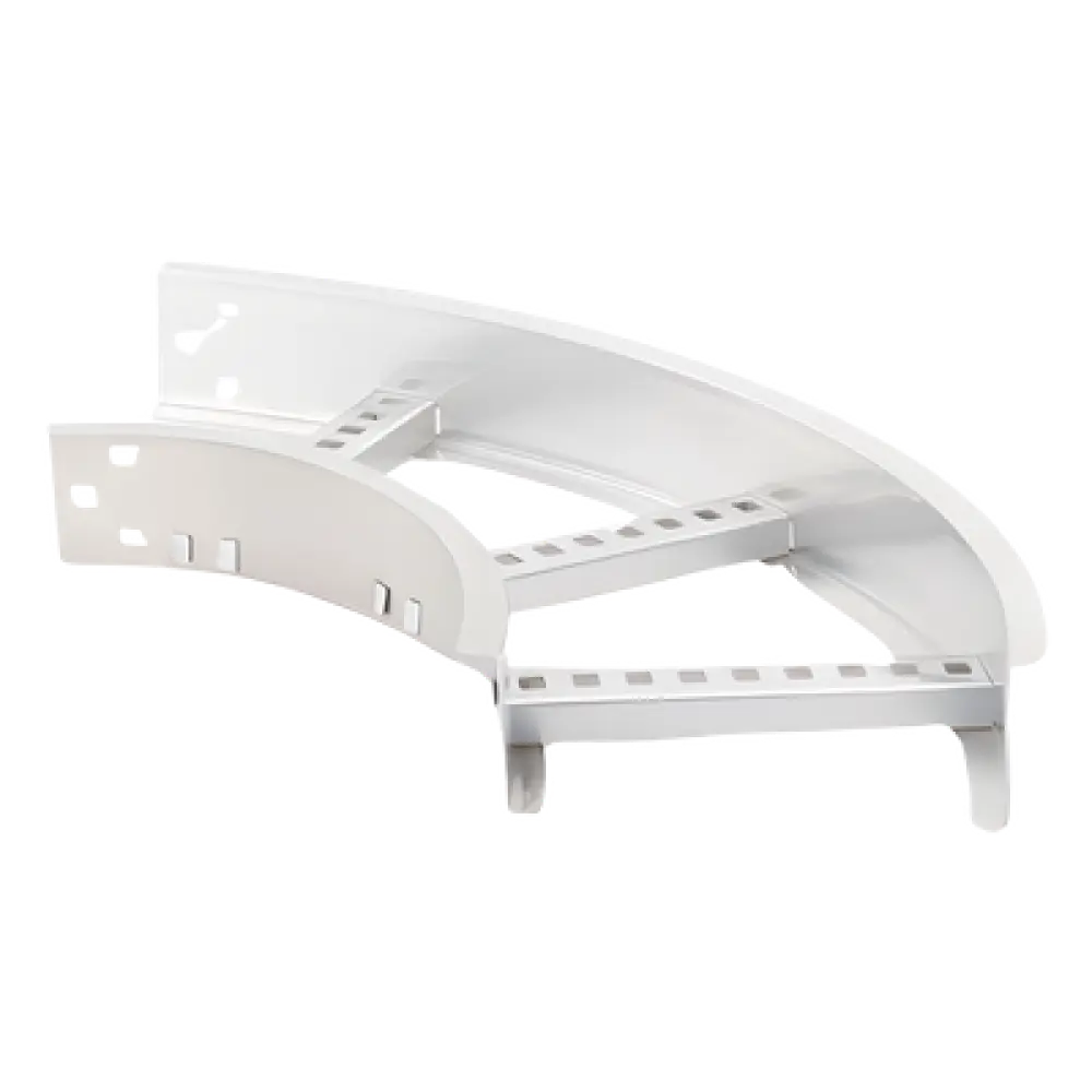 Curva Horizontal de 90° / Perfil Z / Ancho 9" / Peralte 3 1/4" / Radio 8" / Aluminio / Interior y Exterior