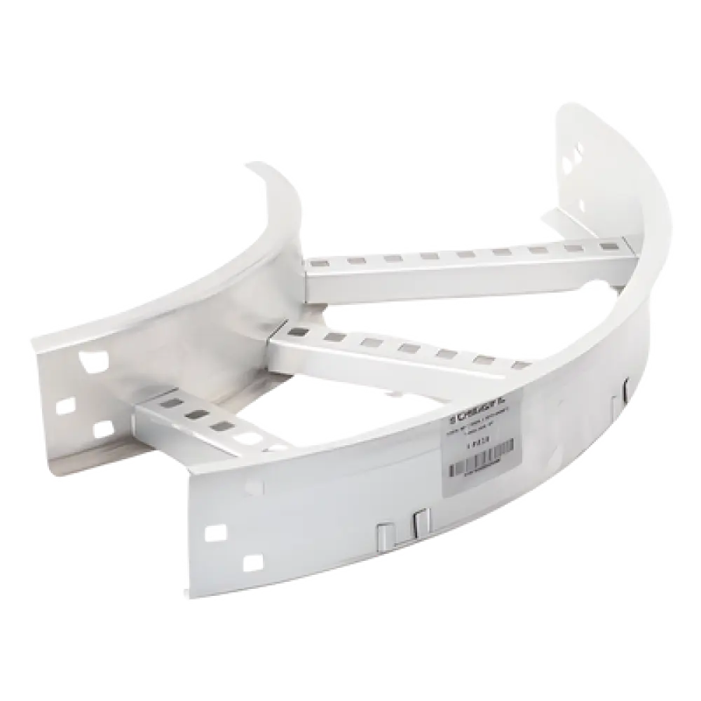 Curva Horizontal de 90° / Perfil Z / Ancho 9" / Peralte 3 1/4" / Radio 8" / Aluminio / Interior y Exterior
